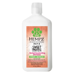 Hempz Petz Sweet Pineapple & Honey Melon Herbal Deodorizing Shampoo 17 oz.
