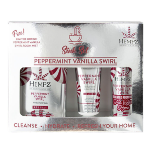 Hempz Sink Set: Peppermint Vanilla Swirl